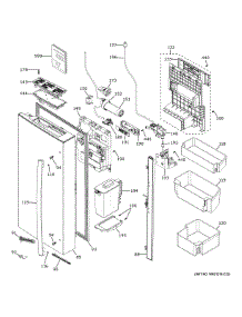 Left Door & Water Pitcher parts for Ge Refrigerator PGE29BYTBFS from AppliancePartsPros.com
