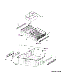 Freezer Shelves parts for Ge Refrigerator PGE29BYTBFS from AppliancePartsPros.com