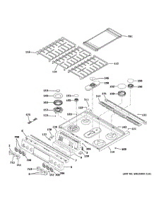 Control Panel Cooktop parts for Ge Range PGS930BEL4TS from AppliancePartsPros.com