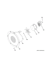 Convection Fan parts for Ge Range PGS930BEL4TS from AppliancePartsPros.com