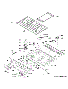 Control Panel Cooktop parts for Ge Range PGS930BP2TS from AppliancePartsPros.com