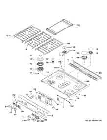 Control Panel Cooktop parts for Ge Range PGS960YP4FS from AppliancePartsPros.com