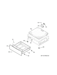 Drawer parts for Ge Range PHB920BJ8TS from AppliancePartsPros.com