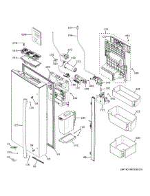 Left Door Water Pitcher parts for Ge Refrigerator PHD23BYWBFS from AppliancePartsPros.com