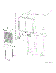 Refrigerator Section parts for Ge Refrigerator PHD23BYWBFS from AppliancePartsPros.com