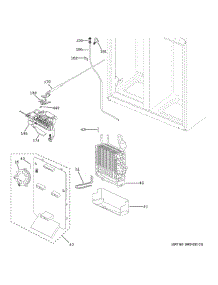 Freezer Section parts for Ge Refrigerator PHD23BYWBFS from AppliancePartsPros.com