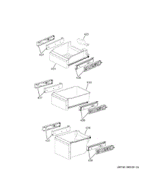 Freezer Shelves parts for Ge Refrigerator PHD23BYWBFS from AppliancePartsPros.com