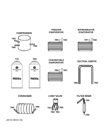 Lokring Connectors parts for Ge Refrigerator PHD23BYWBFS from AppliancePartsPros.com