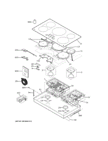 Control Panel & Cooktop parts for Ge Cooktop PHP7036DT2BB from AppliancePartsPros.com