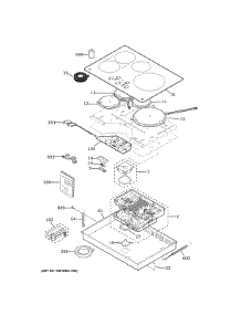 Control Panel & Cooktop parts for Ge Cooktop PHP9030DT3BB from AppliancePartsPros.com
