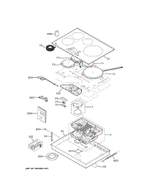Control Panel & Cooktop parts for Ge Cooktop PHP9030ST3SS from AppliancePartsPros.com