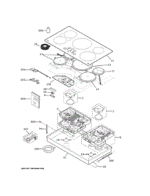Control Panel & Cooktop parts for Ge Cooktop PHP9036ST3SS from AppliancePartsPros.com