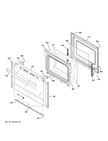 Door parts for Ge Range PHS700AY1FS from AppliancePartsPros.com