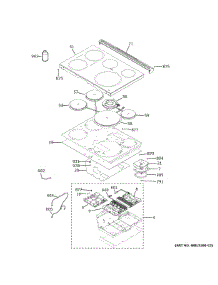 Cooktop parts for Ge Range PHS930BP3TS from AppliancePartsPros.com