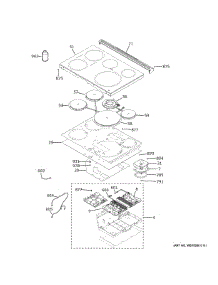 Cooktop parts for Ge Range PHS930YPAFS from AppliancePartsPros.com