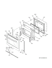Door parts for Ge Range PHS93XYP4FS from AppliancePartsPros.com