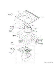 Induction Control Tray parts for Ge Range PHS93XYP8FS from AppliancePartsPros.com