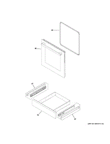 Door Drawer Parts parts for Ge Range PLS624ET3SB from AppliancePartsPros.com