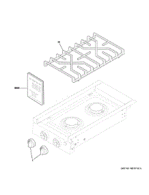 Control Panel Cooktop parts for Ge Range PLU612RT1SS from AppliancePartsPros.com