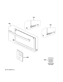 Door Parts parts for Ge Microwave PSB9100SV1SS from AppliancePartsPros.com