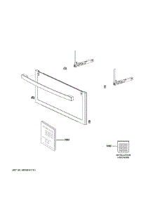 Door Parts parts for Ge Microwave PSB9100SV1SS from AppliancePartsPros.com