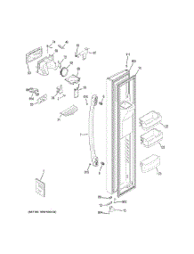Freezer Door parts for Ge Refrigerator PSE25KYHBHFS from AppliancePartsPros.com