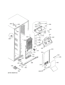 Freezer Section parts for Ge Refrigerator PSE25KYHFHFS from AppliancePartsPros.com