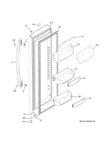 Fresh Food Door parts for Ge Refrigerator PSE25KYHGHFS from AppliancePartsPros.com