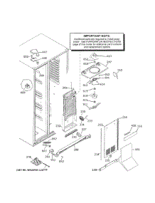 Freezer Section parts for Ge Refrigerator PSS28KYHBCFS from AppliancePartsPros.com