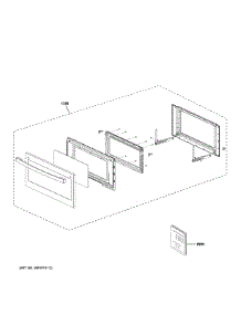 Upper Door Parts parts for Ge Wall Oven PT9900SW1SS from AppliancePartsPros.com