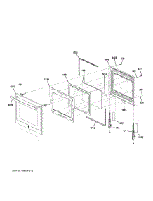 Lower Door Parts parts for Ge Wall Oven PT9900SW1SS from AppliancePartsPros.com