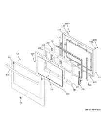 Lower Door parts for Ge Wall Oven PTD7000SN6SS from AppliancePartsPros.com