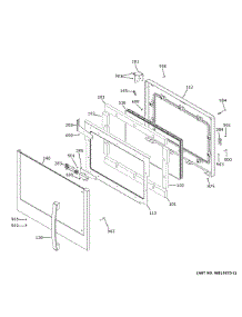 Upper Door parts for Ge Wall Oven PTD700LSN4SS from AppliancePartsPros.com
