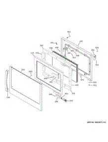 Upper Door parts for Ge Wall Oven PTD700RSN3SS from AppliancePartsPros.com