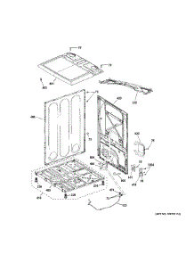 Cabinet Top Panel parts for Ge Dryer PTD80EBPT0RS from AppliancePartsPros.com