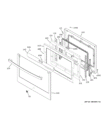 Lower Door parts for Ge Wall Oven PTD9000SN6SS from AppliancePartsPros.com