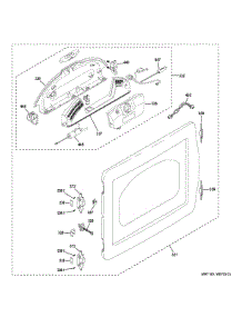 Door parts for Ge Dryer PTD90EBPT2DG from AppliancePartsPros.com