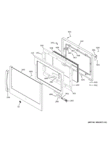 Door parts for Ge Wall Oven PTS700RSN1SS from AppliancePartsPros.com