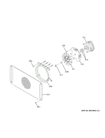 Convection Fan parts for Ge Refrigerator PTS9200SN3SS from AppliancePartsPros.com