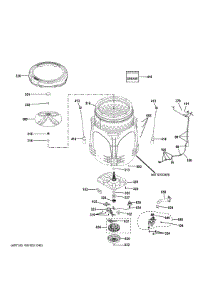 Tub Motor parts for Ge Washer PTW800BPW0RS from AppliancePartsPros.com