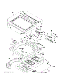 Top Panel Lid parts for Ge Washer PTW805BPW0RS from AppliancePartsPros.com