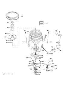 Tub Motor parts for Ge Washer PTW805BPW0RS from AppliancePartsPros.com