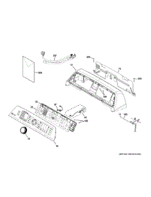 Controls Backsplash parts for Ge Washer PTW805BPW0RS from AppliancePartsPros.com