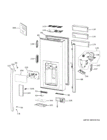 Dispenser Door parts for Ge Refrigerator PVD28BYNBFS from AppliancePartsPros.com