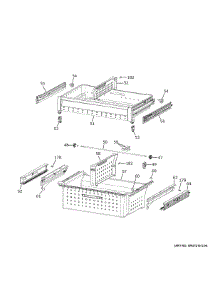 Freezer Shelves parts for Ge Refrigerator PVD28BYNFFS from AppliancePartsPros.com