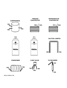 Lokring Connectors parts for Ge Refrigerator PVD28BYNFS from AppliancePartsPros.com