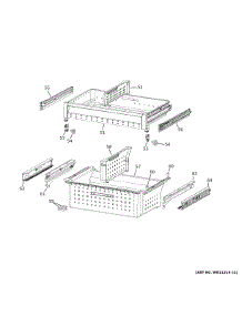 Freezer Shelves parts for Ge Refrigerator PVD28BYNFS from AppliancePartsPros.com