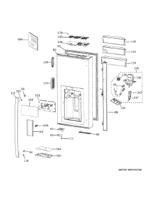 Dispenser Door parts for Ge Refrigerator PVD28BYNHFS from AppliancePartsPros.com