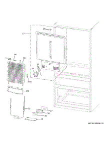 Refrigerator Section parts for Ge Refrigerator PVD28BYNIFS from AppliancePartsPros.com