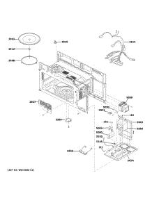 Interior Parts 1 parts for Ge Microwave PVM9005FM9DS from AppliancePartsPros.com